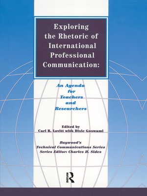 cover image of Exploring the Rhetoric of International Professional Communication